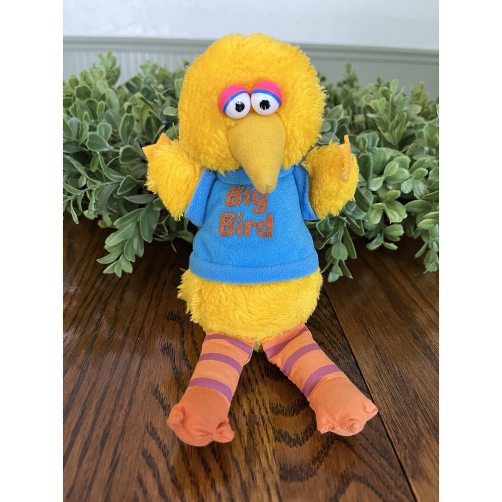 Vintage 1980s Big Bird Plush – Knickerbocker – 8" Sesame Street